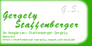 gergely staffenberger business card